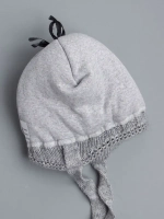 Шапка детская зимняя на завязках с помпоном