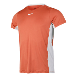 Мужское теннисное поло Nike Court Dri-Fit T-Shirt Men - Orange, White