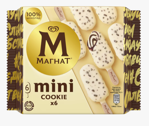 Мороженое Magnum мини-мультипак с печеньем 345 гр