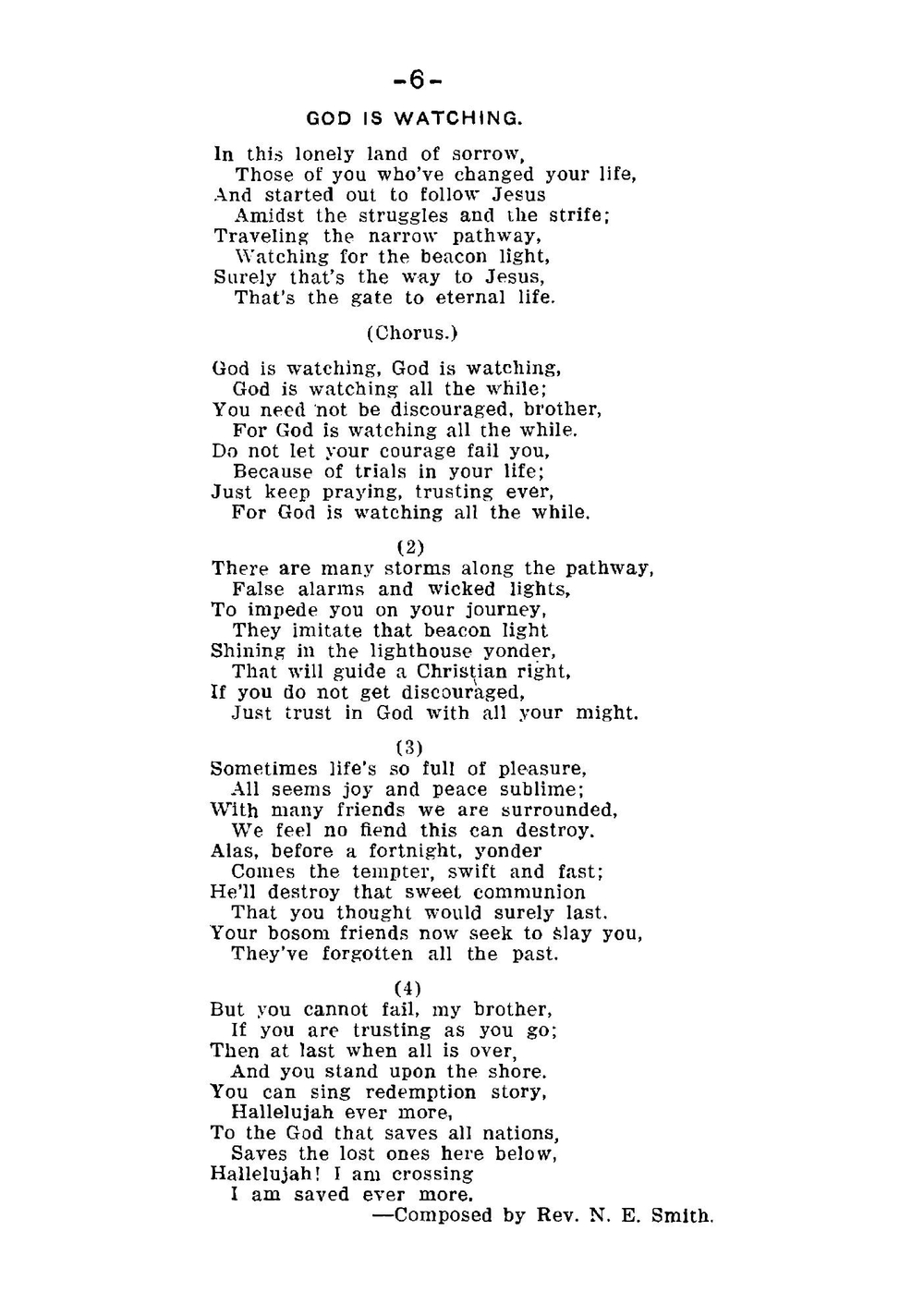 Gospel songs and poems | Nannie E. Smith