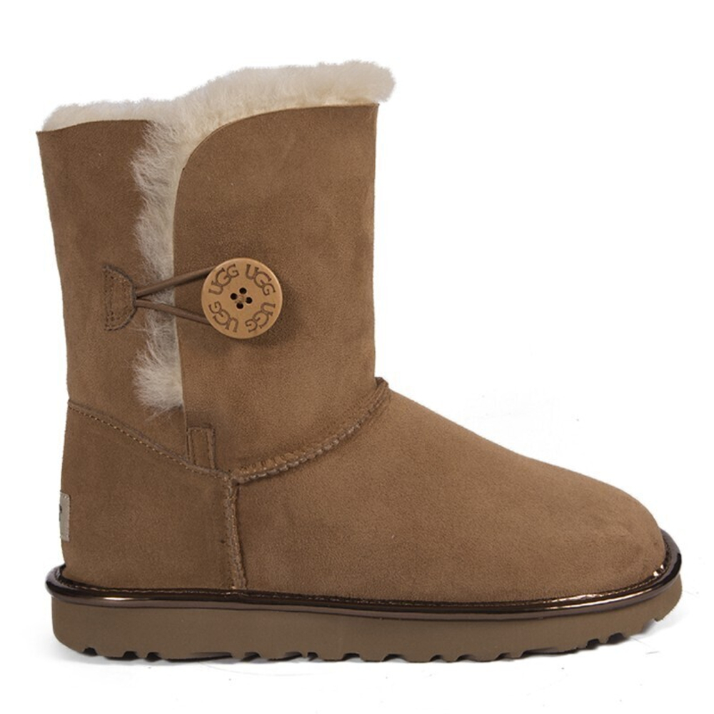 Угги Bailey Button Short II Metallic Chestnut