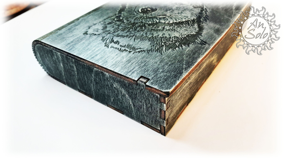 Шкатулка книжка "Серый волк"