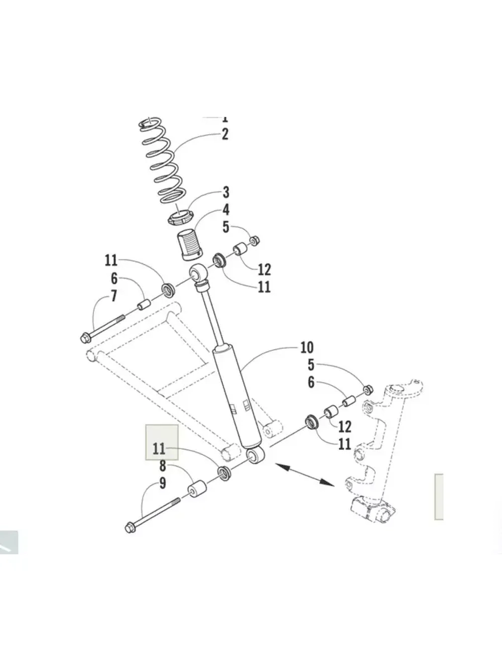 Вставка для снегоходов 0603-955