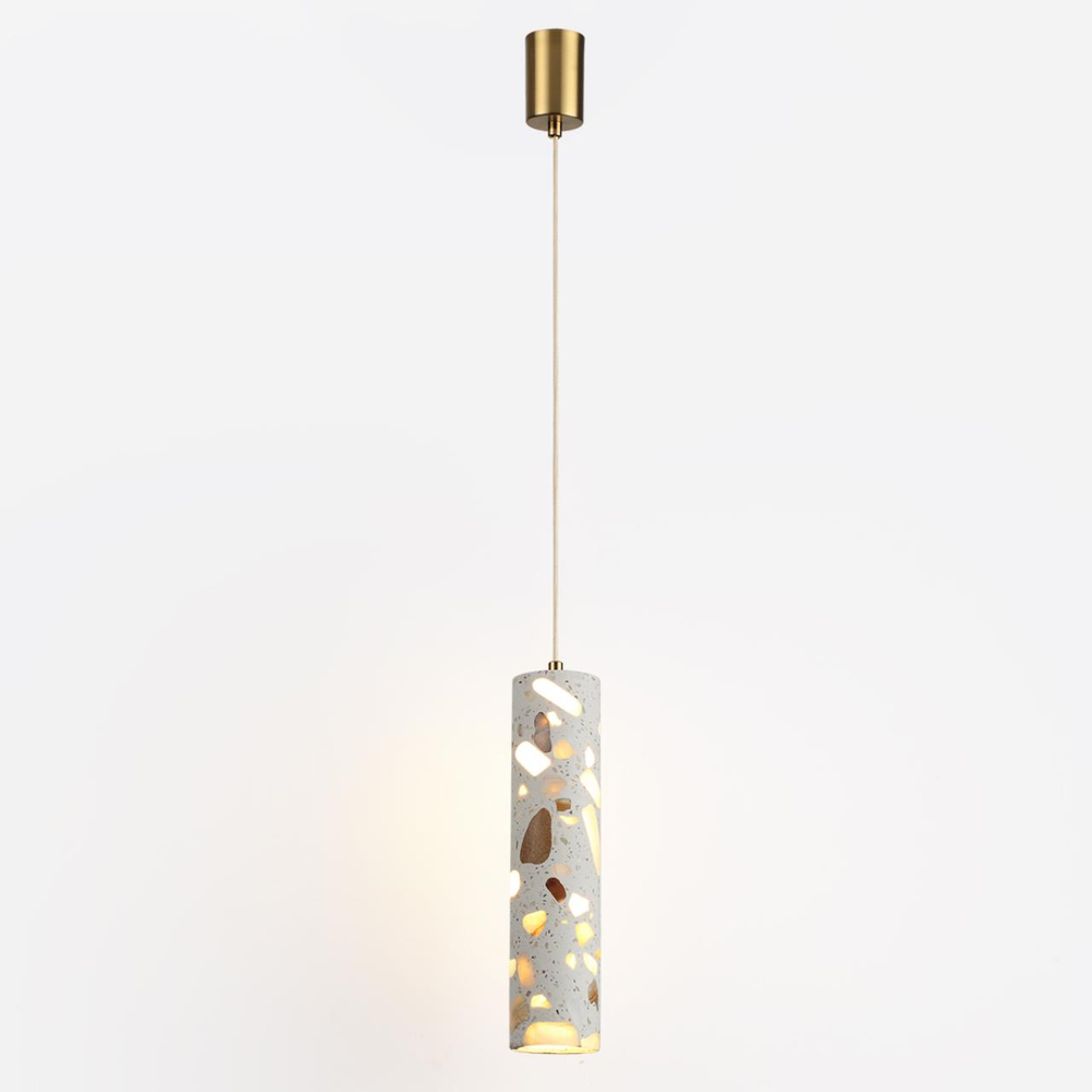 7012/6L L-VISION ODL25 193 Подвесной св-к металл/ терраццо/античная бронза/серый IP20 6W CRI>90 3000K 220V TERRAZZO