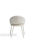 Стул La Forma (ex Julia Grup) Bonali из бежевой синели с металлическими ножками