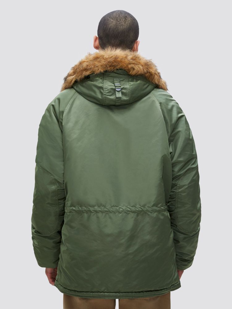 Парка Alpha Industries N-3B Regular Fit Sage Green (зеленая)