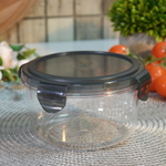 Контейнер для продуктов 0,6л герметичный круглый "Opal", черный