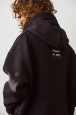 Худи Toccotwo с  черными люверсами Женский Черный