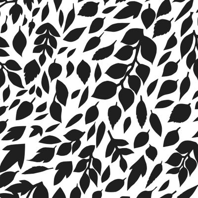 Черно-белые листья