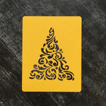 Елка прямая №2 (широкая форма) Мелкий узор