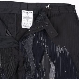 Широкие кастомные брюки от бренда Masstak в фирменном стиле, XL (36x32)