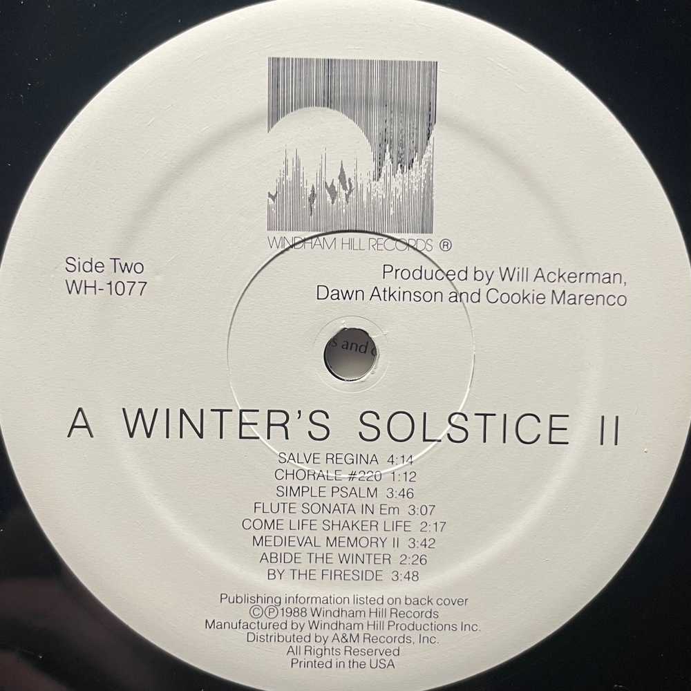 Windham Hill Artists ‎– A Winter's Solstice II (США 1988г.)