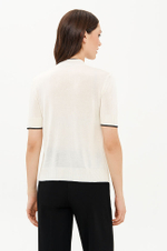 23374 Джемпер женский (молочный / черный)