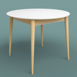 Стол обеденный Арека К1200 (бук/тон 1/тон подстолья 2/ножка 8)  120х120(150)