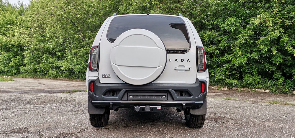 Бампер силовой задний/защита штатного бампера Lada Niva Travel с возможностью установки фаркопа РИФ