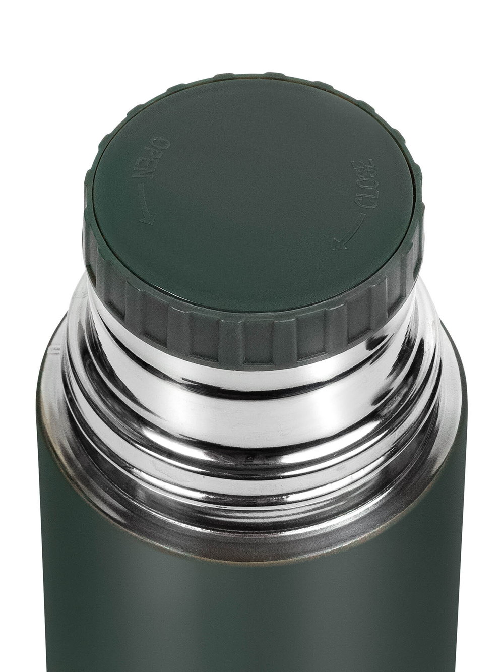 Термос Relaxika 101 (0,35 литра), хаки (стикерпак "Кемпинг")