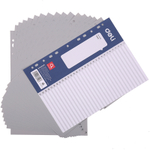 Разделитель пластиковый DELI, А4, 31 лист, серый