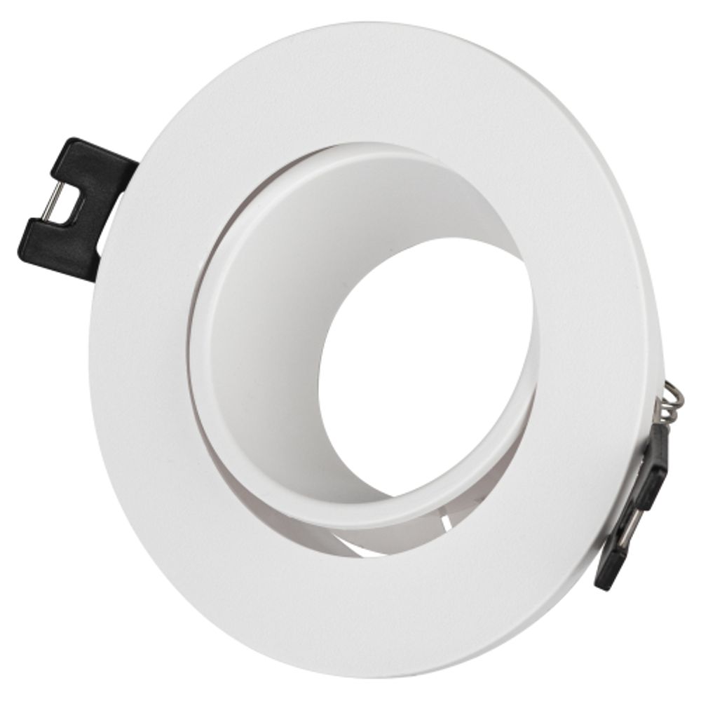 Светильник встраиваемый декоративный ЭРА KL90 WH под лампу MR16 GU5.3 белый пластиковый