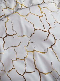 Наволочка комплект 2шт поплин Сказка "Кракле (белый)" 40х40 см на молнии