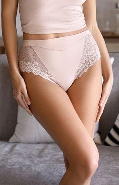 Трусики-слип с высокой линией талии Roxie (Размер: M) (Цвет: телесный)