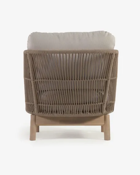 Уличное кресло Catalina, бежевый корд, массив акации