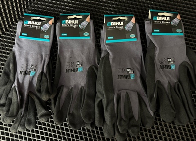 Перчатки строительные BIHUI с латексным покрытием, размер 11(XXL), арт.TGDXXL