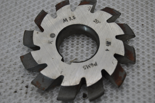 Фреза модульная М3,5 №4 (Р6М5) z=12