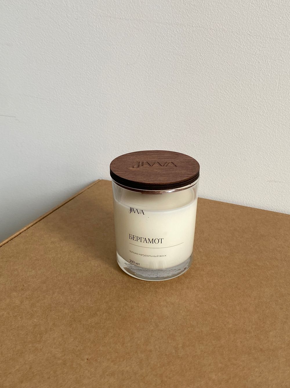 Свеча натуральная ароматическая JIWA 200 мл - Бергамот