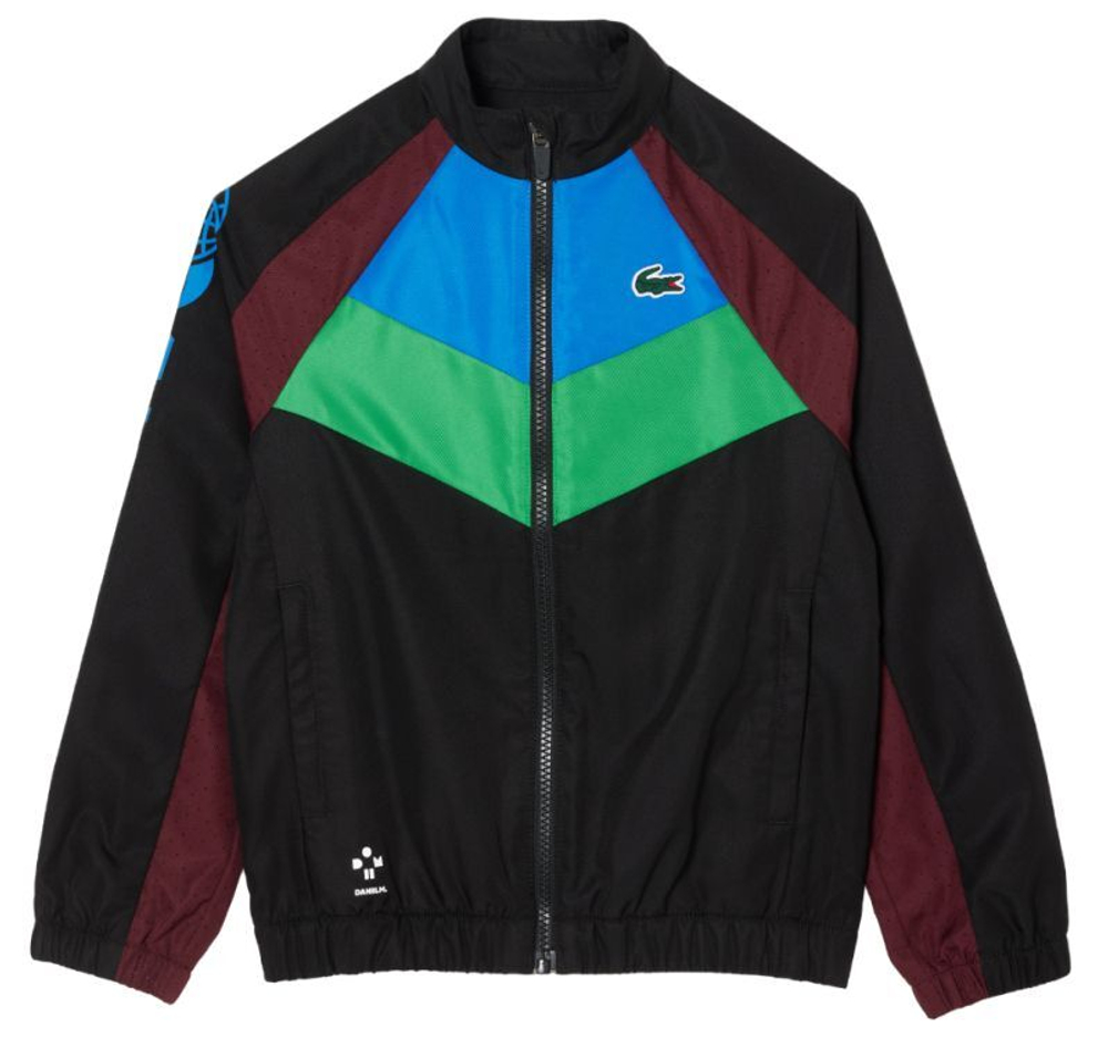 Костюм теннисный Lacoste Tennis x Daniil Medvedev Tracksuit - black/blue/green/bordeaux
