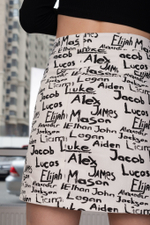 Джинсовая юбка с надписями интернет магазин