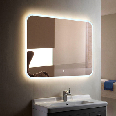 Зеркало с подсветкой Стив, 120х80 см (сенсорный выключатель, регулировка яркости, холодный свет 6000К)