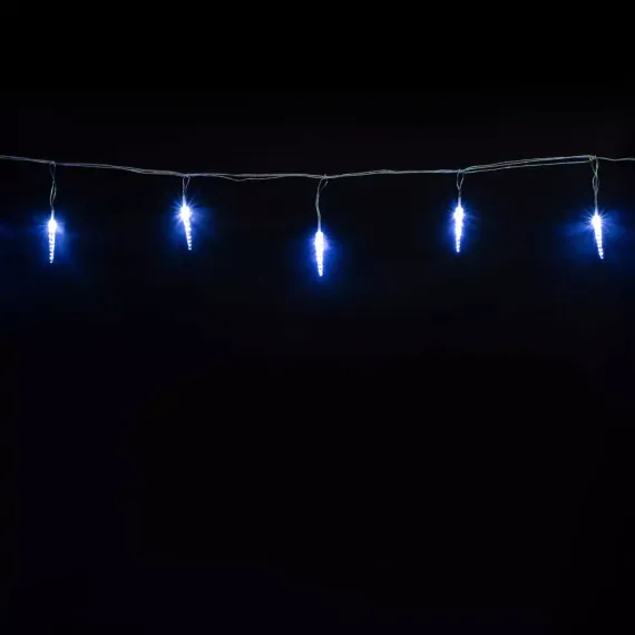 Гирлянда Сосульки 4 м., Белые 9 см., 24В, 16 LED, провод прозрачный ПВХ, IP54, LTC (IC9.16-10-1W)