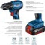 Дрель-шуруповерт аккумуляторная BOSCH GSR 185-LI 06019K3005 1х4,0 Ач