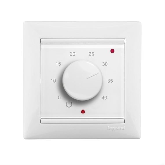 Терморегулятор теплого пола ЭргоЛайт ТР-03 для Legrand Valena белый 37775