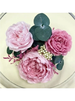 Натуральные пионы в стекле, вакуум