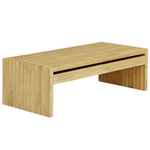 Журнальный столик, 125х59х40, Розенбург, кофейный, с ящиками, из массива дуба, MAKOSA