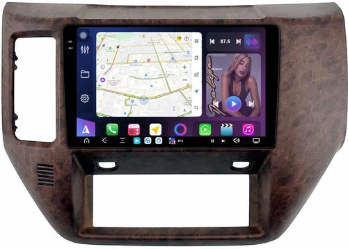 Магнитола для Nissan Patrol Y61 2004-2010 (рамка дерево) - FarCar S500-TS20 монитор 9.5" 2K QLED на Android 14, Быстрейшая, CarPlay, 4G SIM-слот