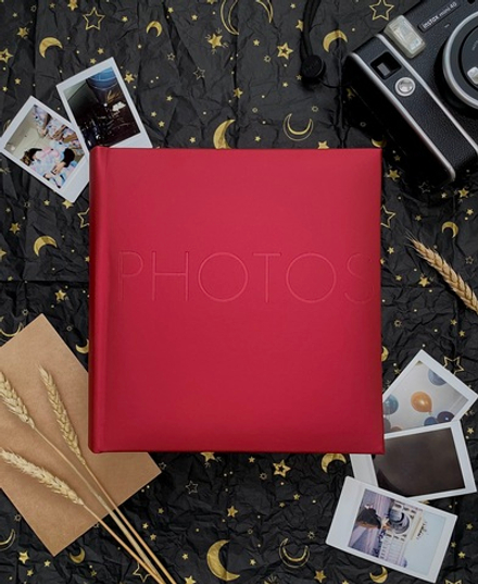 Фотоальбом Делюкс на 200 фото 10х15 см, бум. листы , книж. переплет cherry