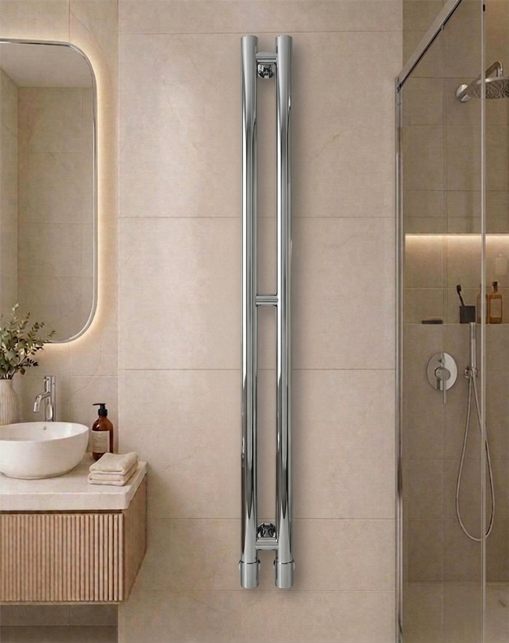 MINI 2-120 водяной полотенцесушитель длина 120 см