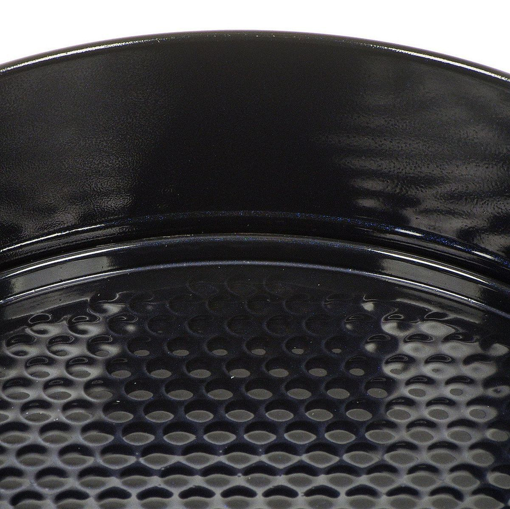 Форма для выпечки углерод сталь, 24х24х6.8 см, антиприг, кругл, разъем, чер, Daniks, Мерцание Синий