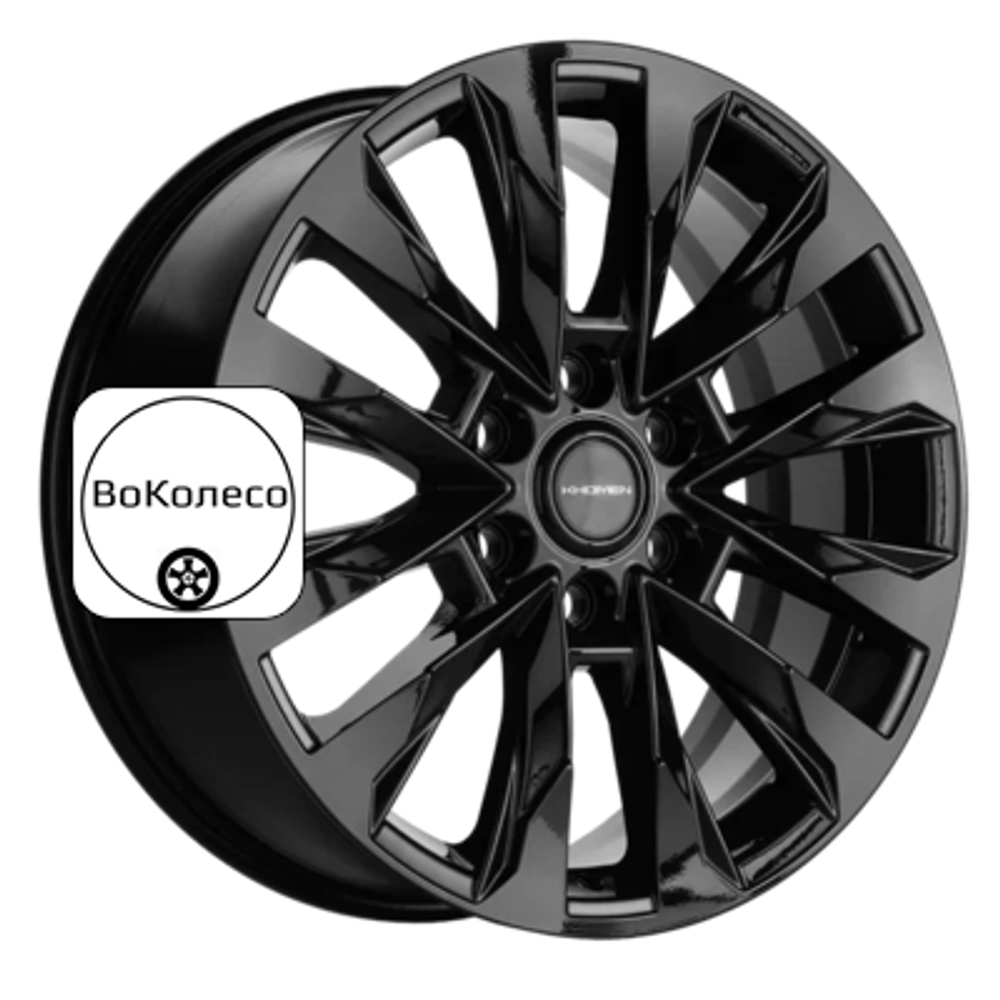 8x20/6x139,7 ET28 D78,1 KHW2010 (Chevrolet Tahoe) Black Khomen Wheels