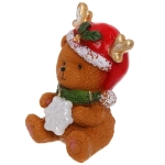 Фигурка новогодняя «Мишка со снежинкой» 11,5*11*15,5 см