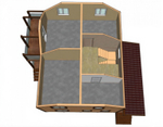 Каркас дома 8.5 x 9 м