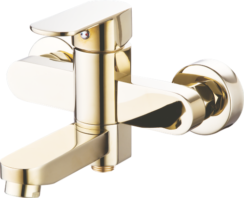Смеситель для ванны GZ06031E однорычажный латунный золото