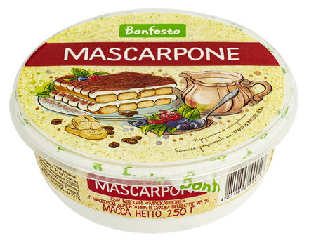 Сыр Маскарпоне 78% Бонфесто 250 гр
