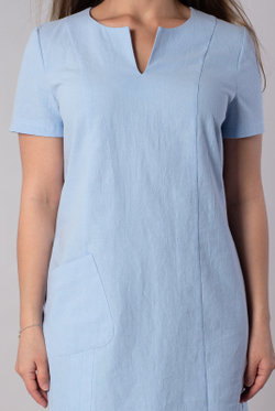 Платье женское 1566ЮП, голубой #467Гол051566ЮП