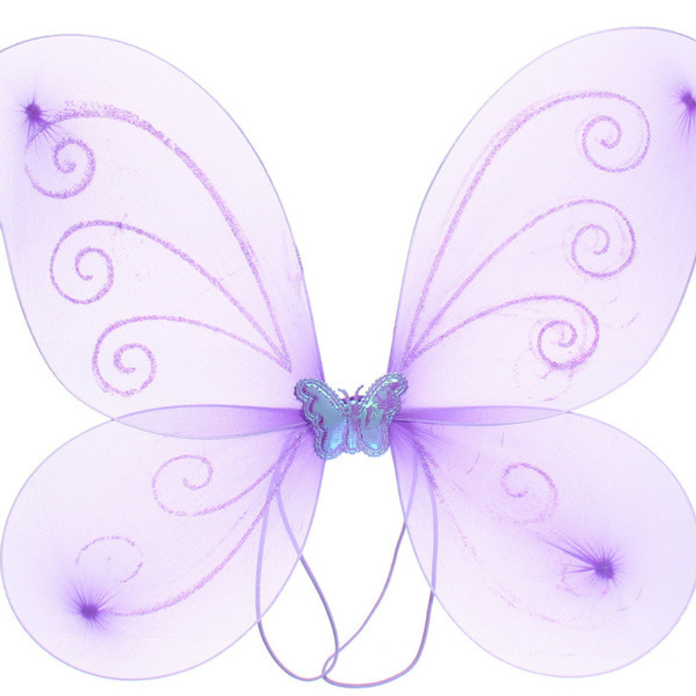 Набор карнавальный «Нежная принцесса» (ободок, крылья, палочка), Сиреневый