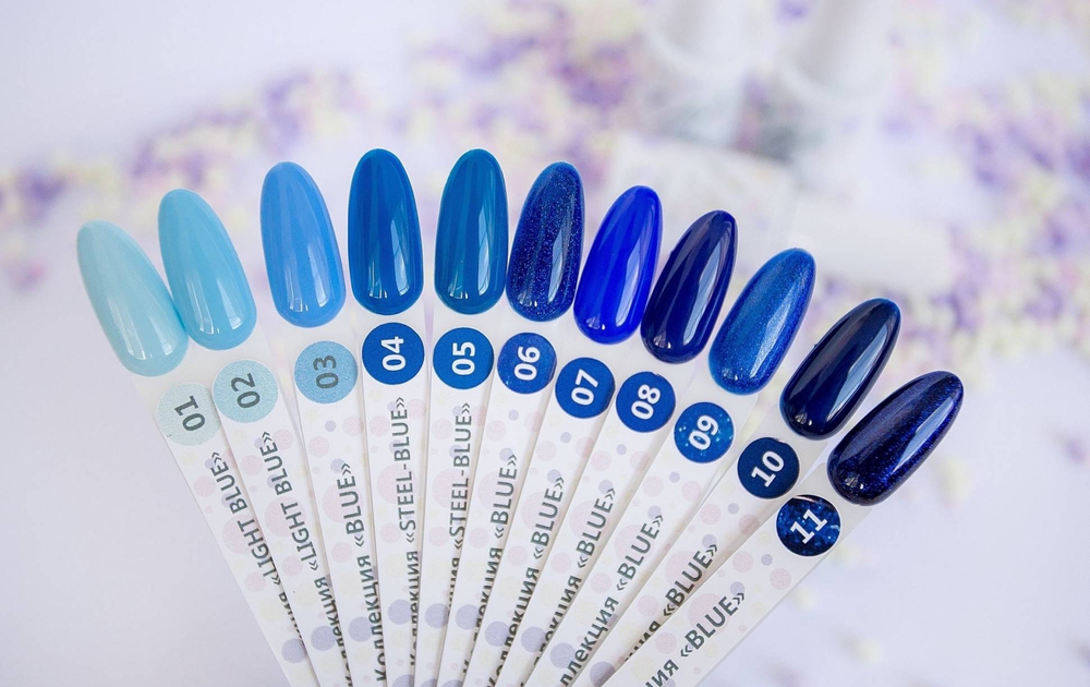 Гель-лак ТМ "HIT gel" №05 Steel-Blue, 9 мл