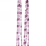 Бусы на ёлку 2м «Льдинка», Фиолетовый