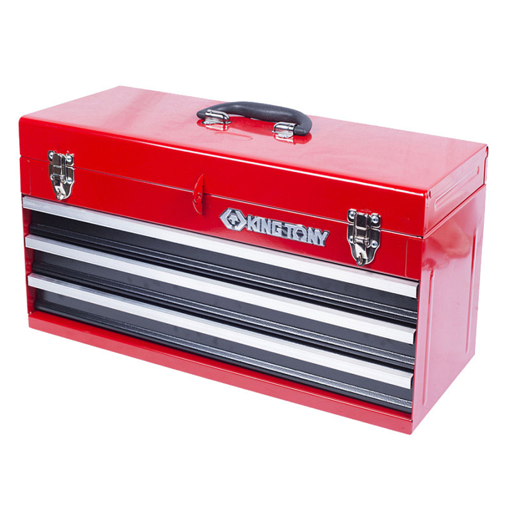 KING TONY (87401-3) Ящик инструментальный, 3 полки и отсек